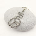 Zinc Alloy Minimalist Snake Keychain For Gift Key Ring view 3