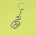 Zinc Alloy Minimalist Snake Keychain For Gift Key Ring view 1
