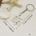 Zinc Alloy Minimal Turtle Keychain Bag Charm Key Ring Gift view 2