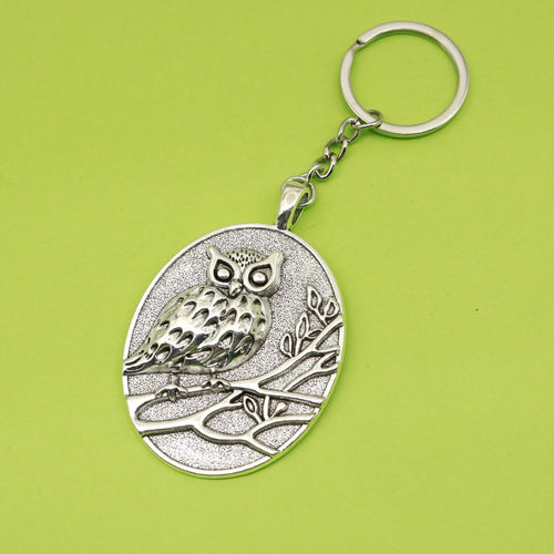 Zinc Alloy Owl Keychain Bag Charm Gift Accessory