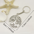 Zinc Alloy Hollow Tree Of Life Keychain Bag Charm view 2