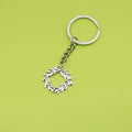 Zinc Alloy Olive Branch Keychain Minimalist Key Ring Gift view 1