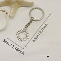 Zinc Alloy Olive Branch Keychain Minimalist Key Ring Gift view 2
