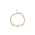 18K Gold Plated Copper Double Layer Zircon Flower Bangle Korean Elegant OL Jewelry view 5