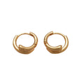 18K Gold Plated Copper Star Cross Ear Cuff Earrings For Women Minimalist Geometric Daily Jewelry view 5