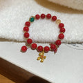 Chinese Style Glass Beaded Bracelet With Horse Charm Light Luxury Zodiac Jewelry view 4