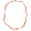 Chinese Style Artificial Crystal Beaded Floral Long Sweater Necklace For Women view 5
