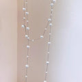 Light Luxury Faux Pearl And Glass Beaded Sweater Necklace French Vintage Round Geometric Design view 4
