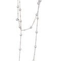 Light Luxury Faux Pearl And Glass Beaded Sweater Necklace French Vintage Round Geometric Design view 5