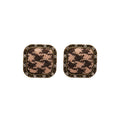 Alloy Silver Pin Rhinestone Square Stud Earrings Vintage Maillard Geometric Women's Jewelry view 5