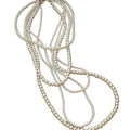 Elegant Multilayer Faux Pearl Beaded Sweater Necklace, Light Luxury Geometric Round Choker For Women view 5