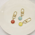 Metal Daisy Keychain AirPods Bag Charm Gift view 4