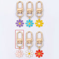 Metal Daisy Keychain AirPods Bag Charm Gift view 1