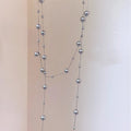 Korean Style Glass Bead Faux Pearl Layered Sweater Necklace Light Luxury Geometric Round Design view 4