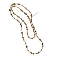 Vintage Tiger Eye Round Geometric Sweater Necklace Maillard Style Light Luxury Pendant Jewelry view 5