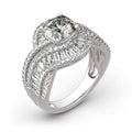 Light Luxury Geometric Square Micro Pave Proposal Ring For Women, Style Fashion Jewelry view 3