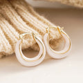 Korean Metal Oil Painting Glitter Ear Cuffs For Women, Daily Elegant Fairy Style Accessories Earrings view 2