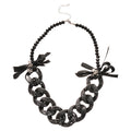Acrylic Chain Tassel Stud Earrings And Necklace Jewelry Set, Minimalist European Style view 5