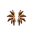 18K Gold Plated Copper Flower Stud Earrings With Silver Posts Vintage Hong Kong Style Elegant Women's Jewelry view 5