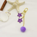 Metal Sakura Flower Keychain Bag Charm Gift view 6