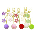 Metal Sakura Flower Keychain Bag Charm Gift view 5