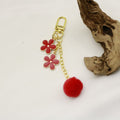 Metal Sakura Flower Keychain Bag Charm Gift view 4