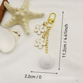 Metal Sakura Flower Keychain Bag Charm Gift view 2