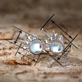 Cute Reindeer Christmas Ear Cuffs With Faux Moonstone Gloss, Sweet Festive Fashion Earrings view 4