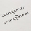 5cm DIY Necklace Bracelet Extension Tail Chain, 0.5mm Thick Jewelry Connector Accessory view 4
