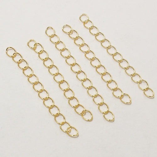 5cm DIY Necklace Bracelet Extension Tail Chain, 0.5mm Thick Jewelry Connector Accessory