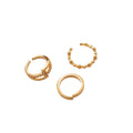 18K Gold Plated Zircon Minimalist Open Ring For Women – Gold view 5