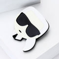 Acrylic Portrait Brooch Pin For Women's Cardigans And Suits view 3