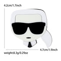 Acrylic Portrait Brooch Pin For Women's Cardigans And Suits view 4
