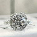 Sparkling Micro Paved Zircon Ring For Women, Fairy Style Light Luxury Fashion Jewelry view 3