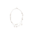 French Retro Crystal Beaded Faux Pearl Geometric Round Sweater Necklace For Women view 5