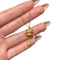 24K Gold Plated Copper Horse Amulet Necklace New Chinese Retro Light Luxury Choker view 5