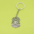 Metal Minimalist Buddha Statue Keychain Car Key Ring view 1