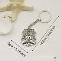 Metal Minimalist Buddha Statue Keychain Car Key Ring view 2