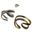 Metal Twisted Wrap Open Bangle For Women, Light Luxury European Style Round Cuff Jewelry view 5