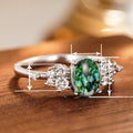Simple Faux Marble Minimalist Ring For Women, New Chinese Style Commuter Fashion Jewelry view 4