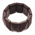 Wide Acrylic Geometric Diamond Spliced Elastic Bangle For Women Vintage European Style view 5