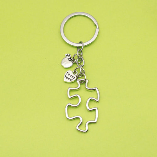 Metal Creative Puzzle Keychain For Friendship Farewell Gift