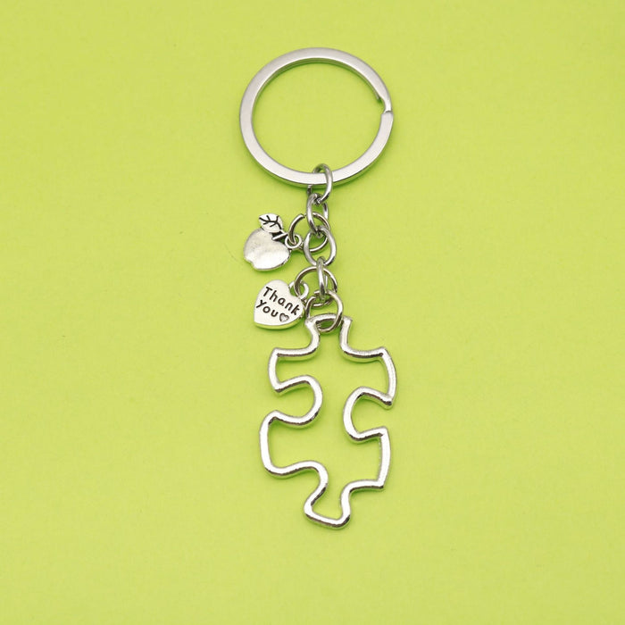 Metal Creative Puzzle Keychain For Friendship Farewell Gift
