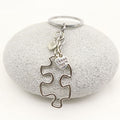 Metal Creative Puzzle Keychain For Friendship Farewell Gift view 3