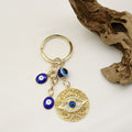 Metal Rhinestone Eye Keychain Car Backpack Key Ring view 4