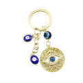 Metal Rhinestone Eye Keychain Car Backpack Key Ring view 5