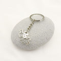 Zinc Alloy Hollow Puzzle Heart Keychain Bag Charm Gift view 3