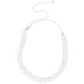 Korean Style Copper Braided Lace Hollow Out Collarbone Necklace Minimalist Light Luxury Jewelry view 5