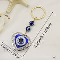 Zinc Alloy Heart Devil Blue Eye Jewelry Findings Accessories for DIY Jewelry Making view 2