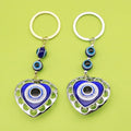 Zinc Alloy Heart Devil Blue Eye Jewelry Findings Accessories for DIY Jewelry Making view 1